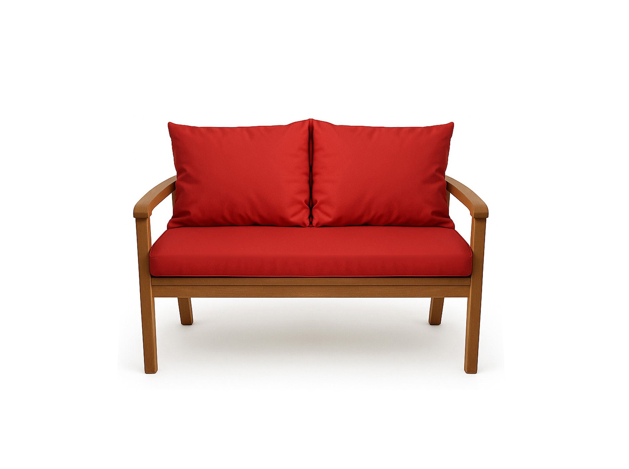 Poduszka ogrodowa na ławkę 130x60x50cm poduszka na meble ogrodowe czerwona, poduszka na balkon taras, poducha ogrodowa na huśtawkę