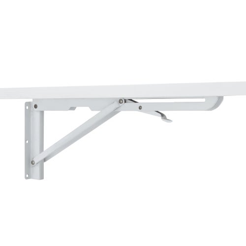 Table Pliante Murale Rabattable Gain de Place 114x56 cm pour Buanderie, Cuisine et Bureau blanc - 6