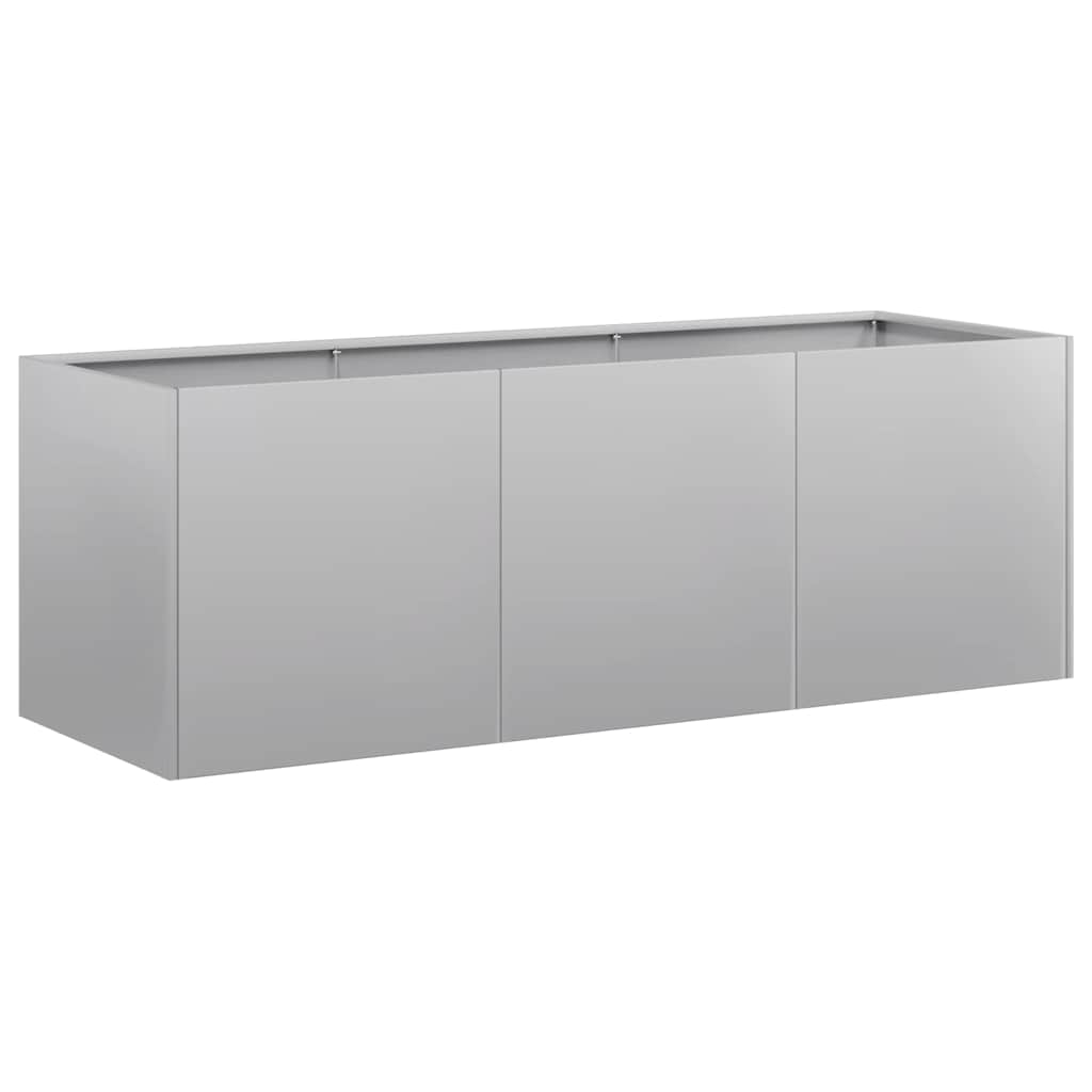 vidaXL Jardinière 120x40x40 cm acier galvanisé - 2