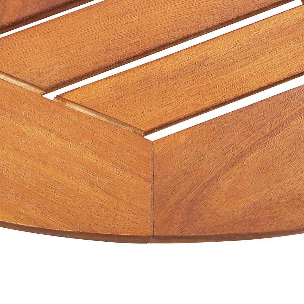 Table d'appoint d'extérieur rectangulaire en Bois Marron 2 places - 8