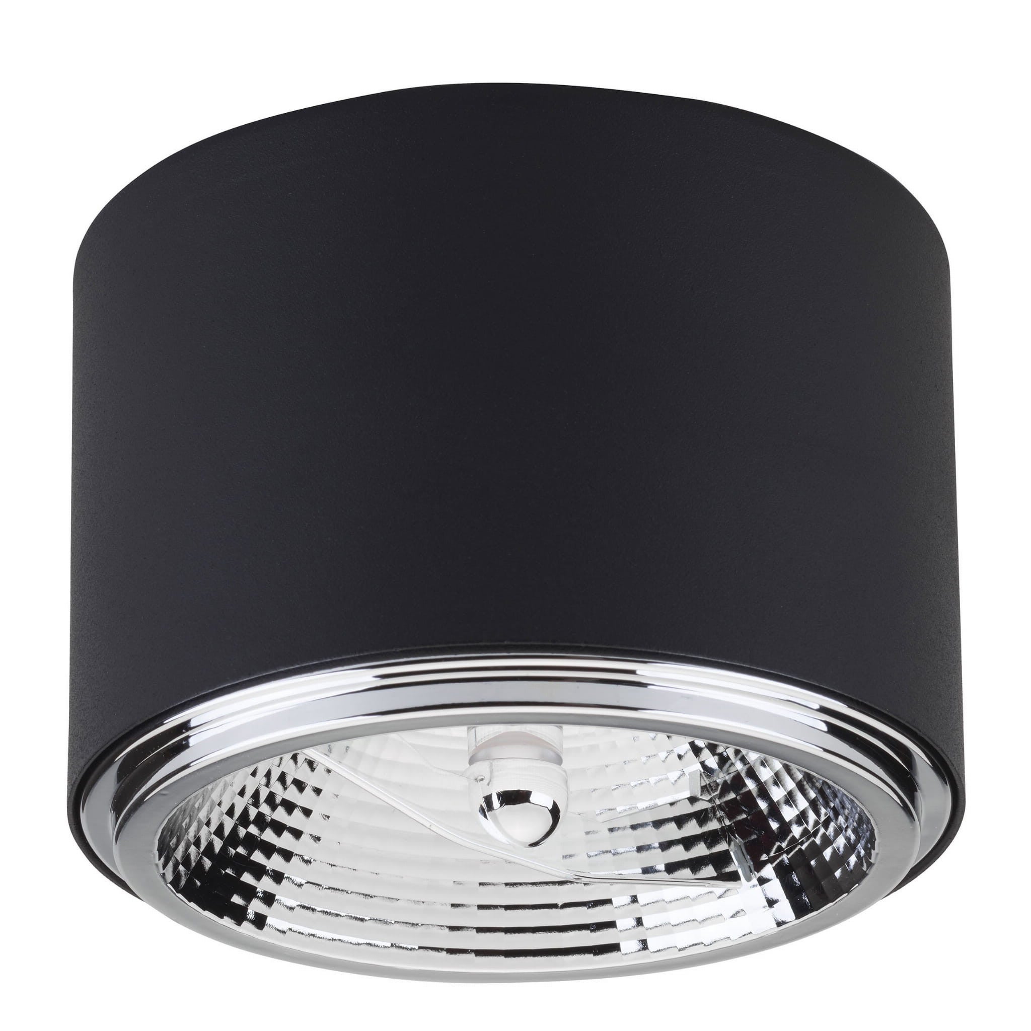 Reflektor sufitowy spot natynkowy Moris okrągły czarny 1xAR111x12W wym: 11,3 x 11,3 cm metal TK Lighting
