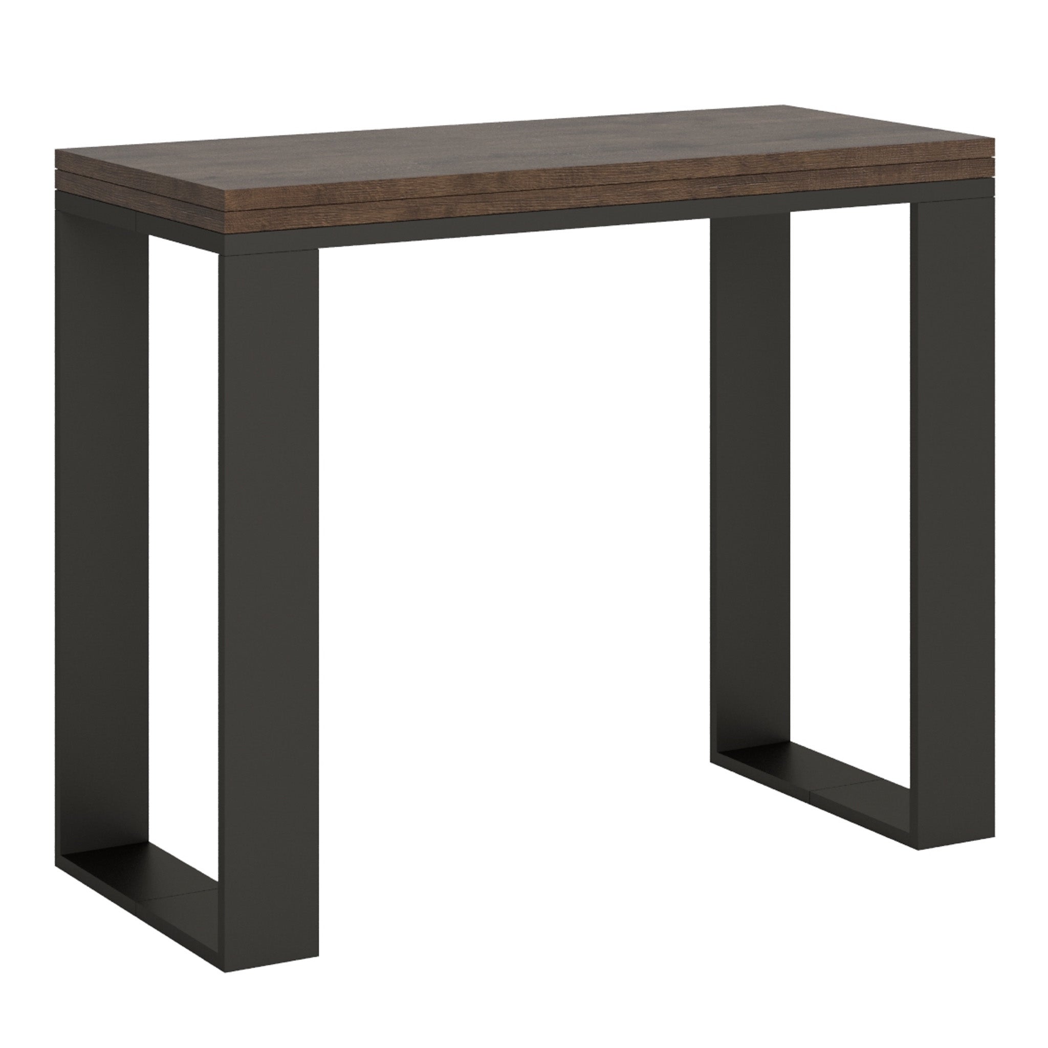 Consola tipo libro 90x45/90 cm Tecno Libra Nogal estructura Antracita ...