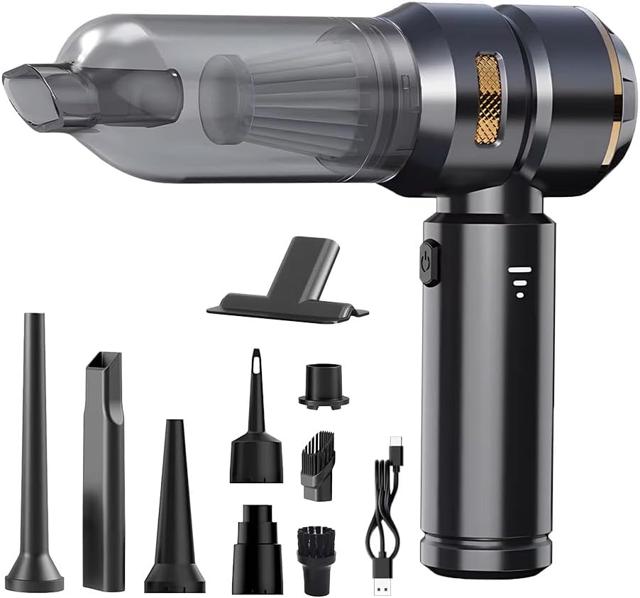 Aspirateur de voiture sans fil rechargeable 50W, aspirateur à main