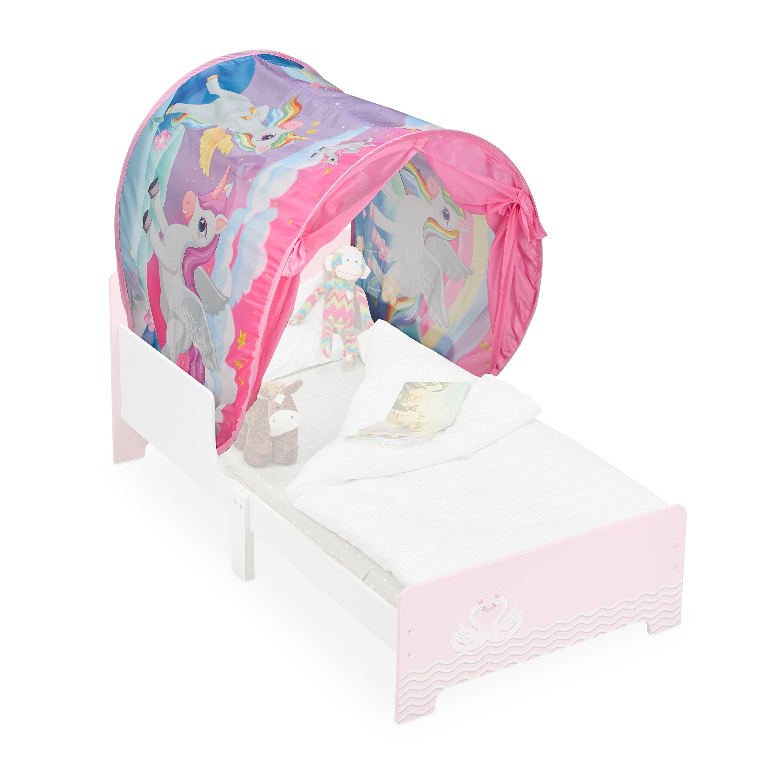Relaxdays Tenda da Letto per Bambini, 220 x 79 cm, Cupola da Gioco