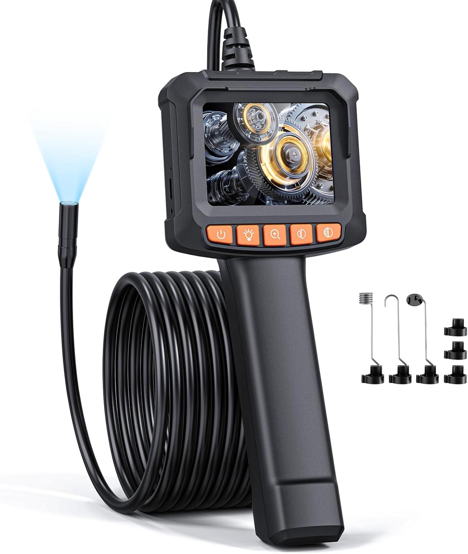 Caméra Endoscopique, 1080P HD Endoscope avec Zoom 2X, IP67 Camera ...