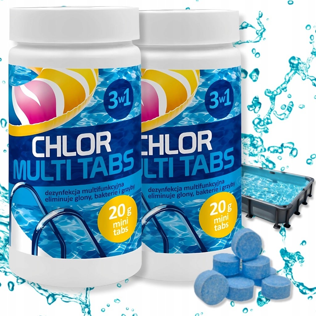 CHLOR DO BASENU JACUZZI GAMIX MULTI TABLETKI 2KG 50X 20G CHEMIA BASENOWA