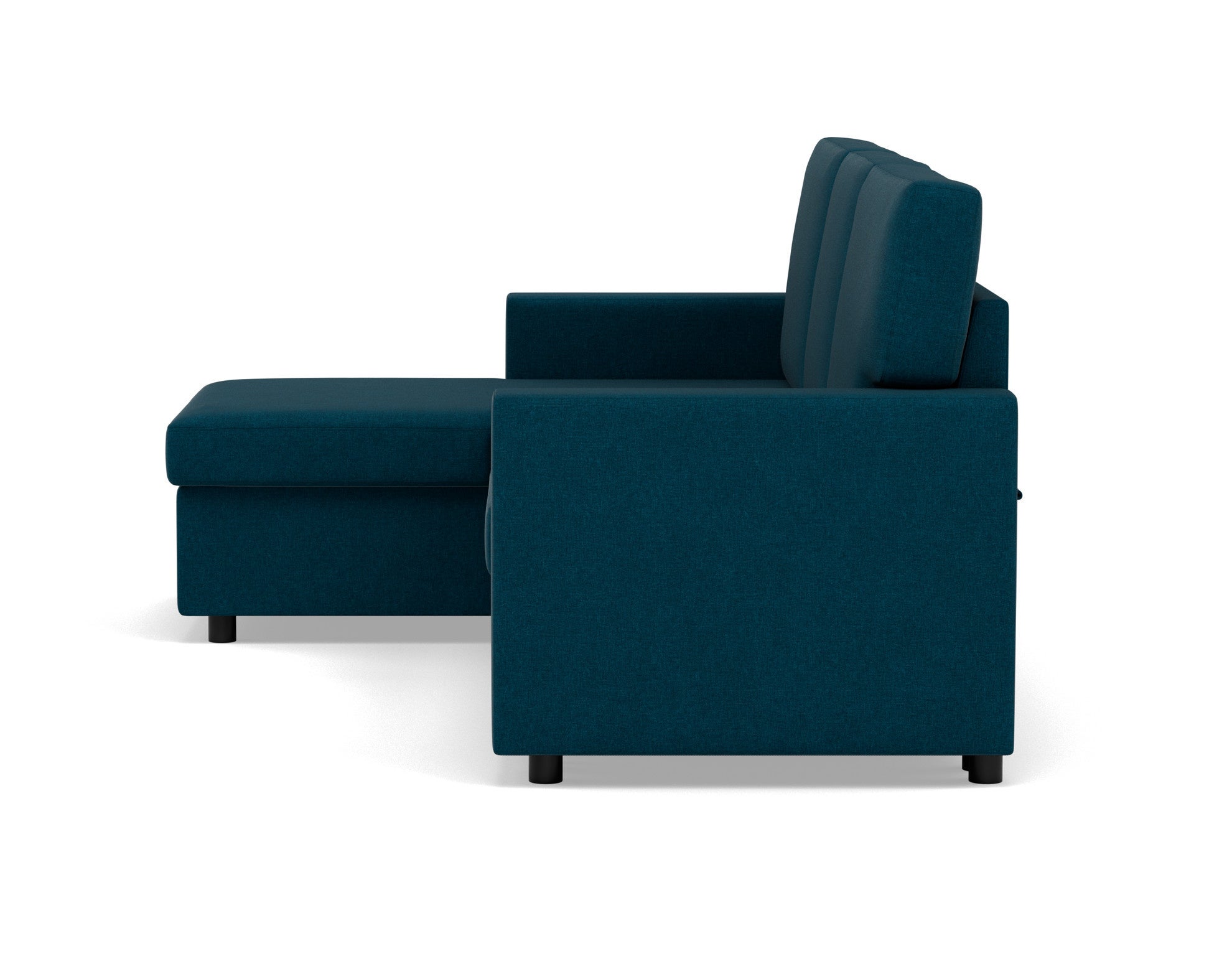 Canapé d'angle réversible convertible 4 places en tissu bleu - MEIYA - Best Mobilier - 5