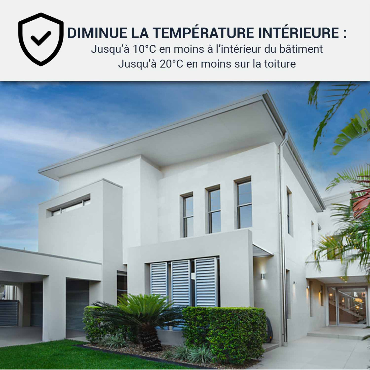 Peinture réfléchissante, anti-chaleur : ARCAREFLECT FAÇADE (existe aussi pour destination toiture) Blanc - 2.5 L - ARCANE INDUSTRIES - 5