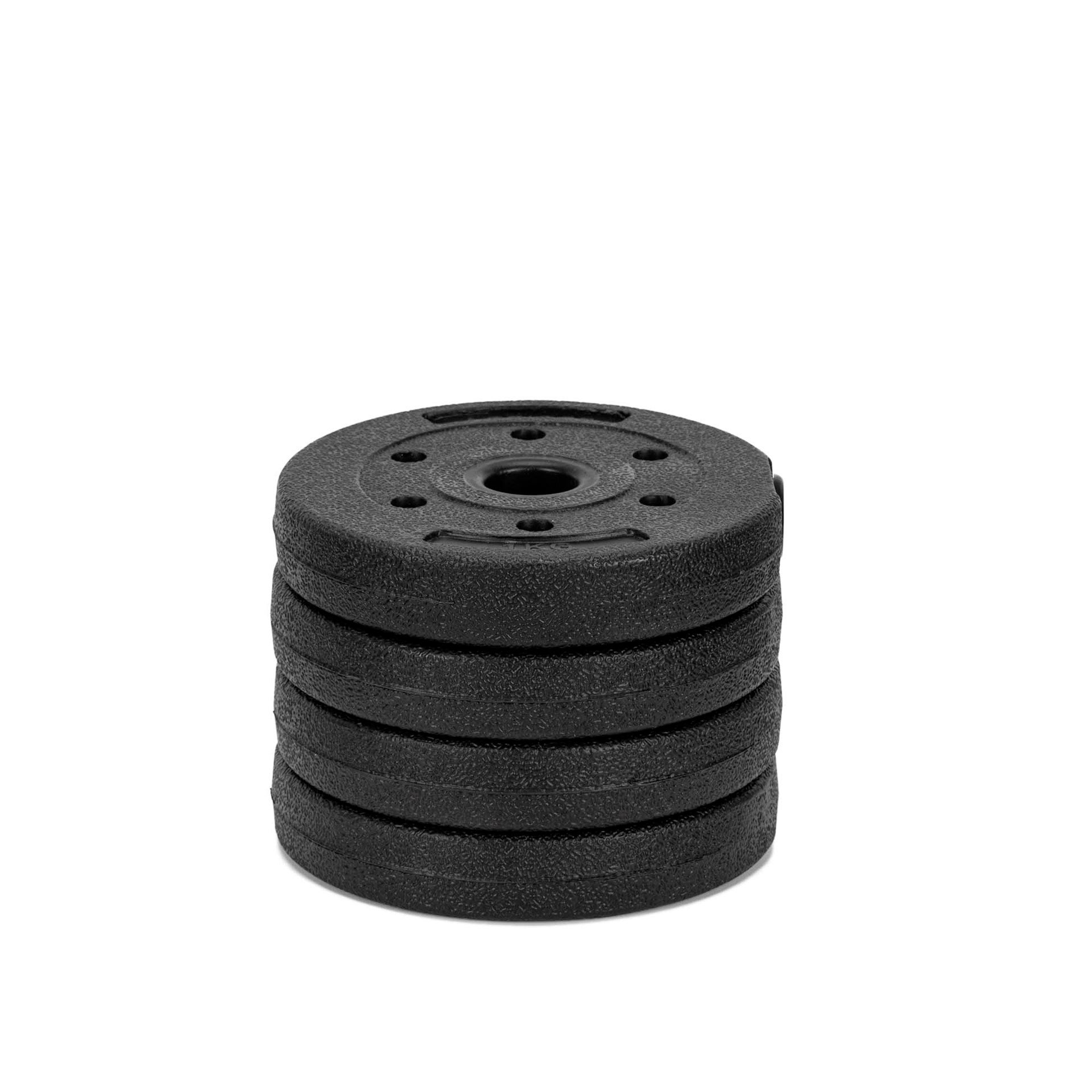 Hantles de 30 kg para treinamento de força. O conjunto contém 2 halteres de 15 kg cada. - 5