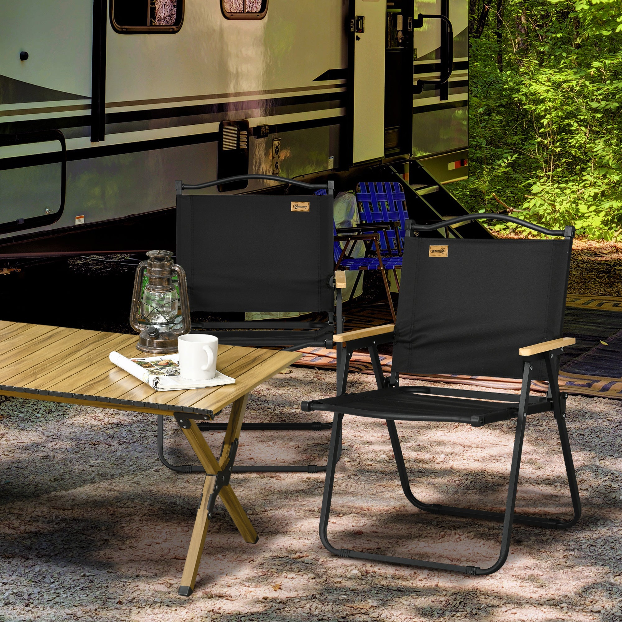 Chaise de camping Tissu Oxford Outsunny - 2
