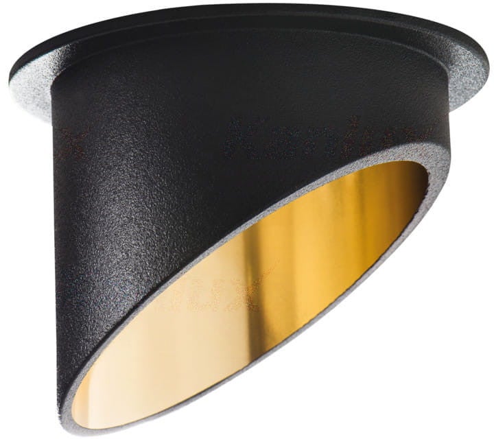 Oprawa sufitowa wpuszczana Spag czarno-złota 1xGU10x35W okrągła IP20 wym: 7 x 7 cm aluminium Kanlux