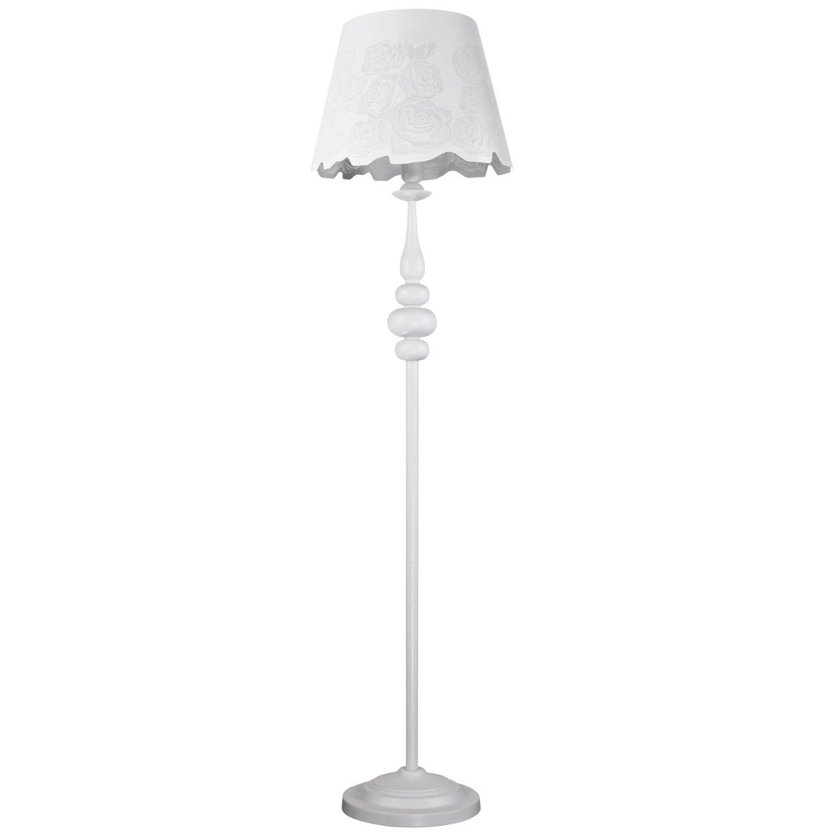 Lampa podłogowa stojąca Fabrizia biała 1xE27x20W wym: 151 x 38 x 38 cm metal Polux