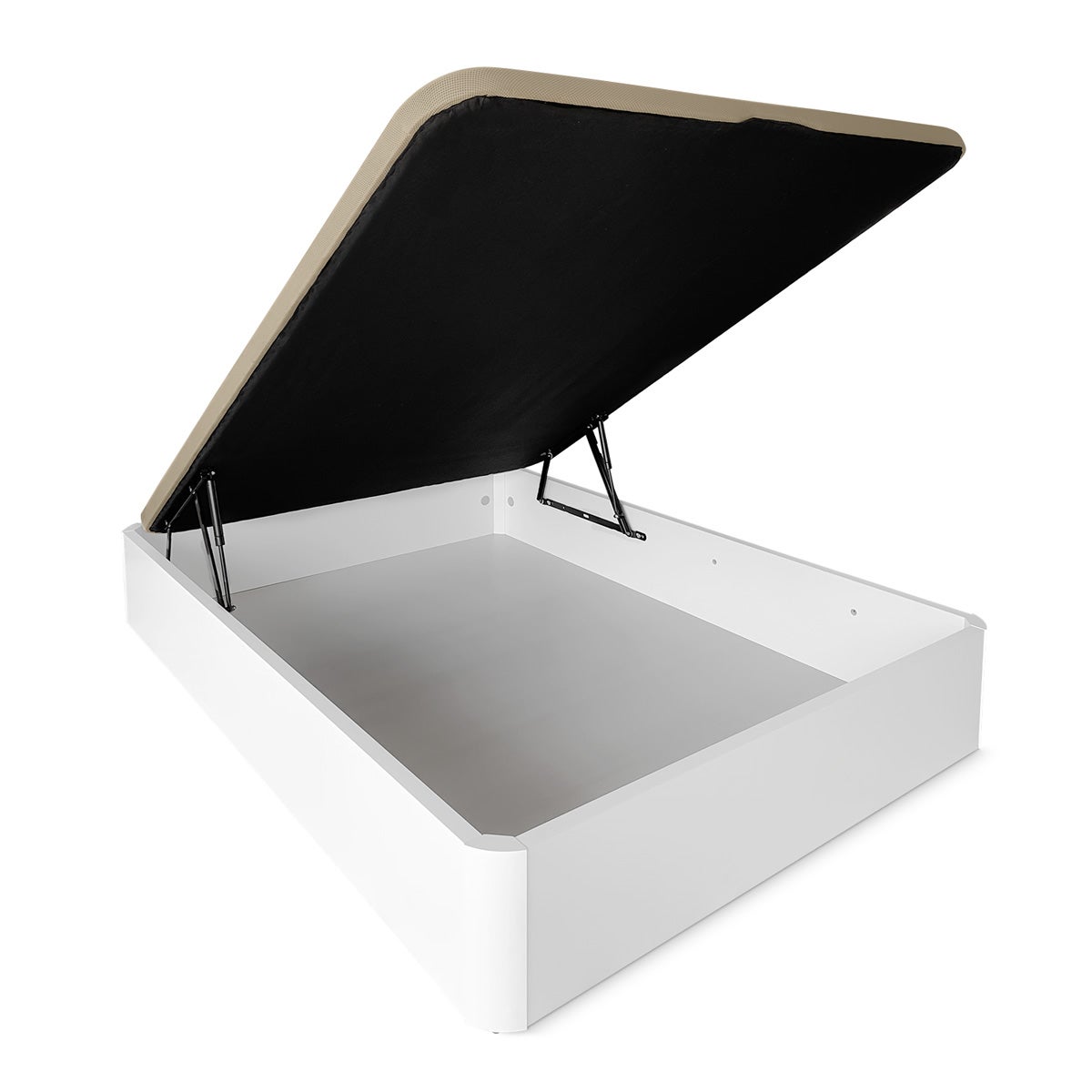 Pack Canapé Abatible Reforzado Blanco 135x190 cm + Colchón Viscoelástico Viscoblack (Incluye Envío + Montaje) - 2