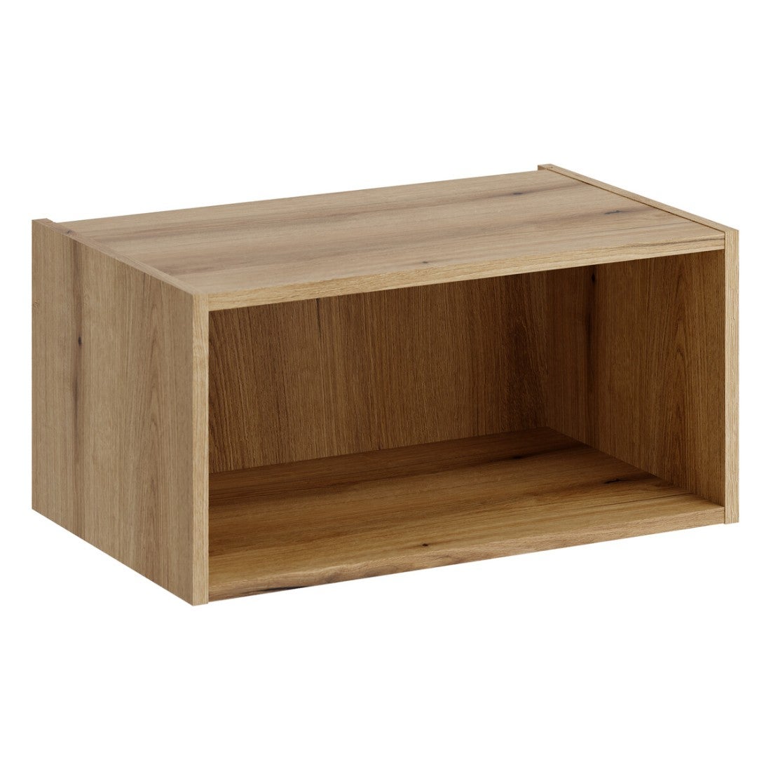 Mueble de almacenamiento para baño vano 60 cm, roble colgado con nicho
