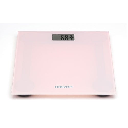 Báscula Digital de Baño Omron 29 x 27 x 2,2 cm Rosa Vidrio ...