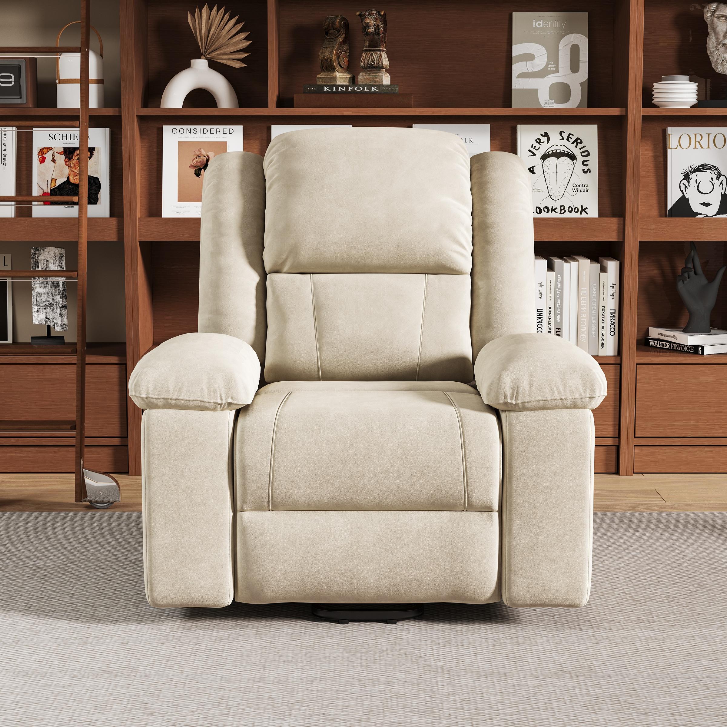 Fauteuil Électrique Releveur et Inclinable avec Fonction Massage - Chauffant 8 Points, Ports USB - Pour Seniors et Dégaine - Marron - 2