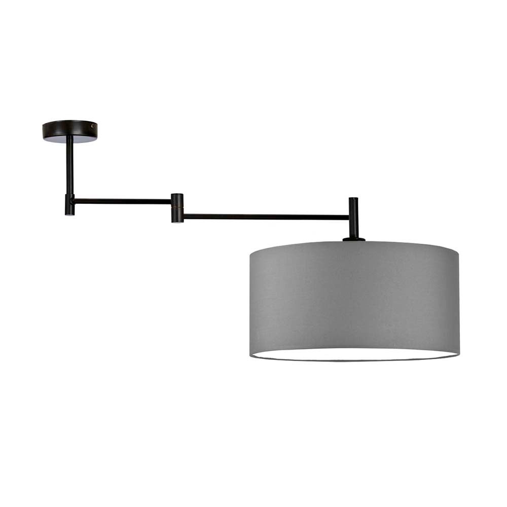 Lampa wisząca przegubowa sufitowa regulowana z abażurem walec BLUES PRZEGUB