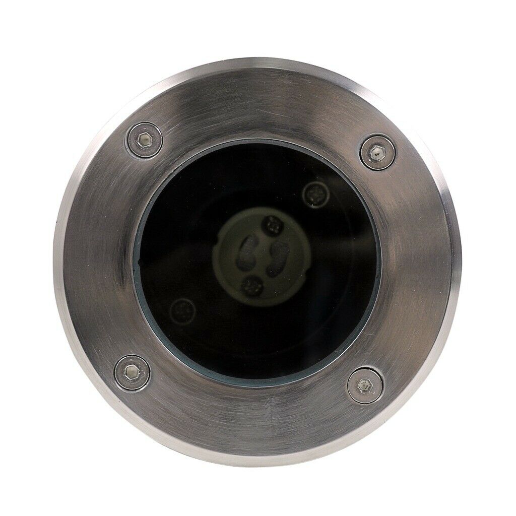 Faretto calpestabile tondo led attacco gu10 segnapassi luce giardino viale ip65 - 3