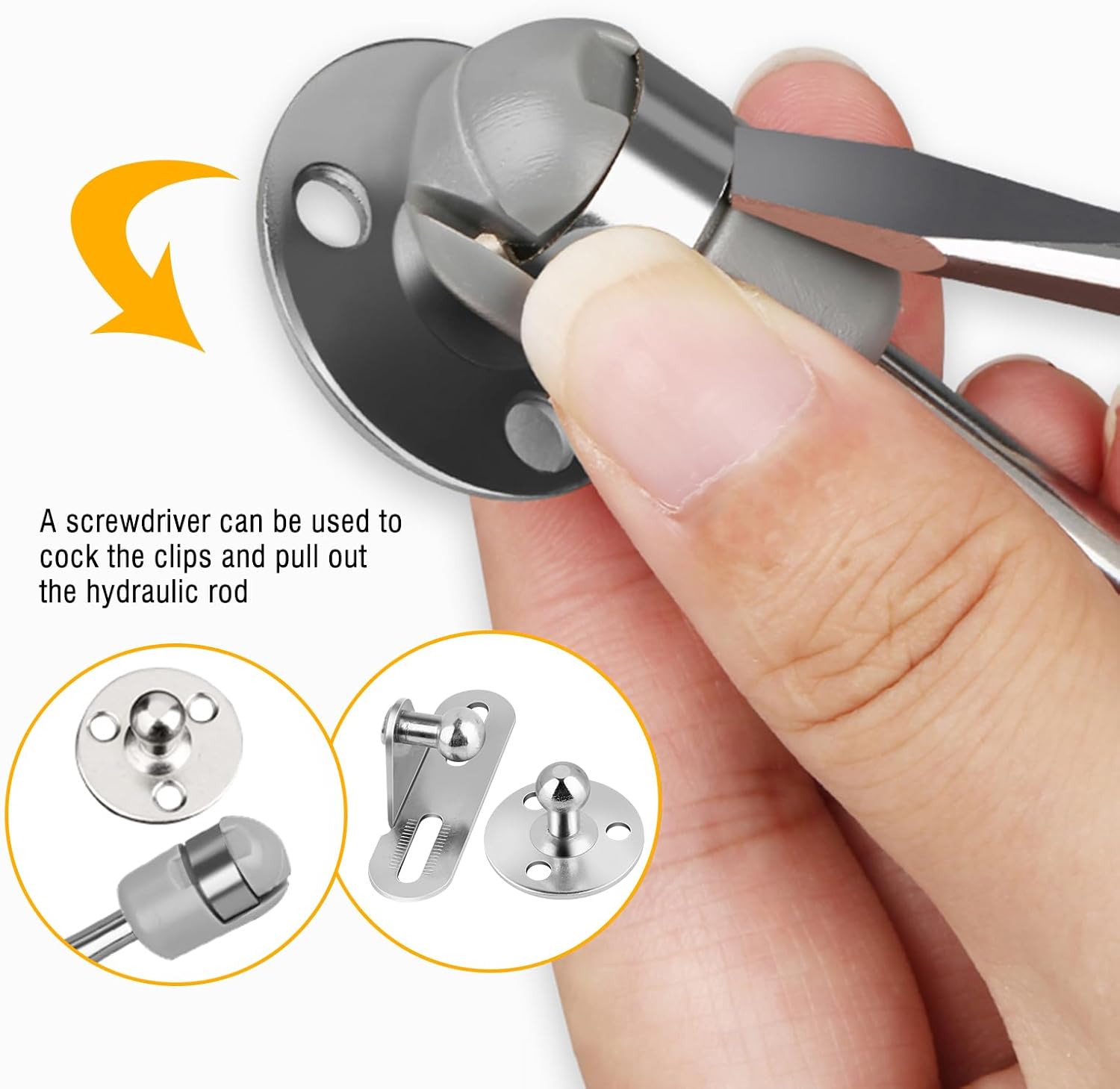 Lot De 4 Vérin à Gaz, 200N / 20kg Verin Meuble Ressort Amortisseurs A Gaz Avec Vis Verin Hydraulique Levage De Porte Armoire Cuisine Placard Penderie A Chambre 88427740