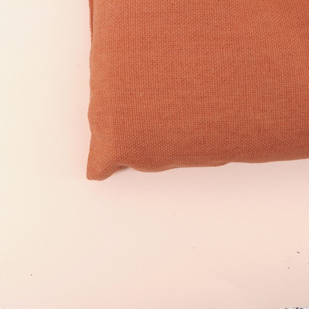 Matelas effet lin déperlant & anti-uv uni terracotta 60x120cm - Ornami - 4