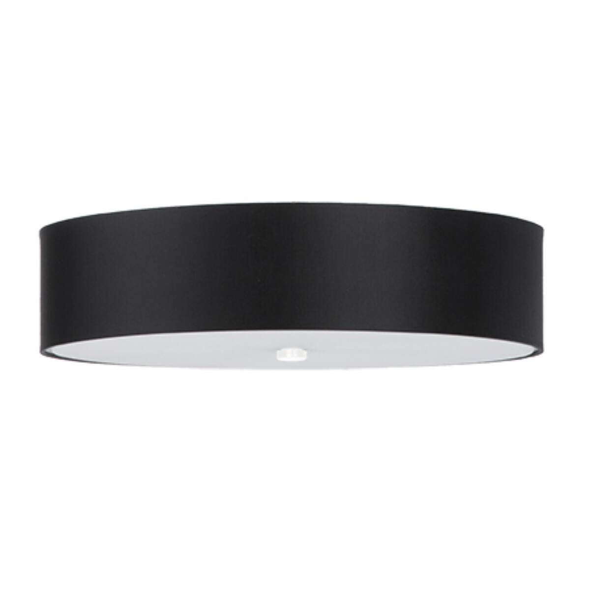 Plafon Skala okrągły czarny 5xE27x15W wym: 16 x 50 cm IP20 tkanina Sollux Lighting