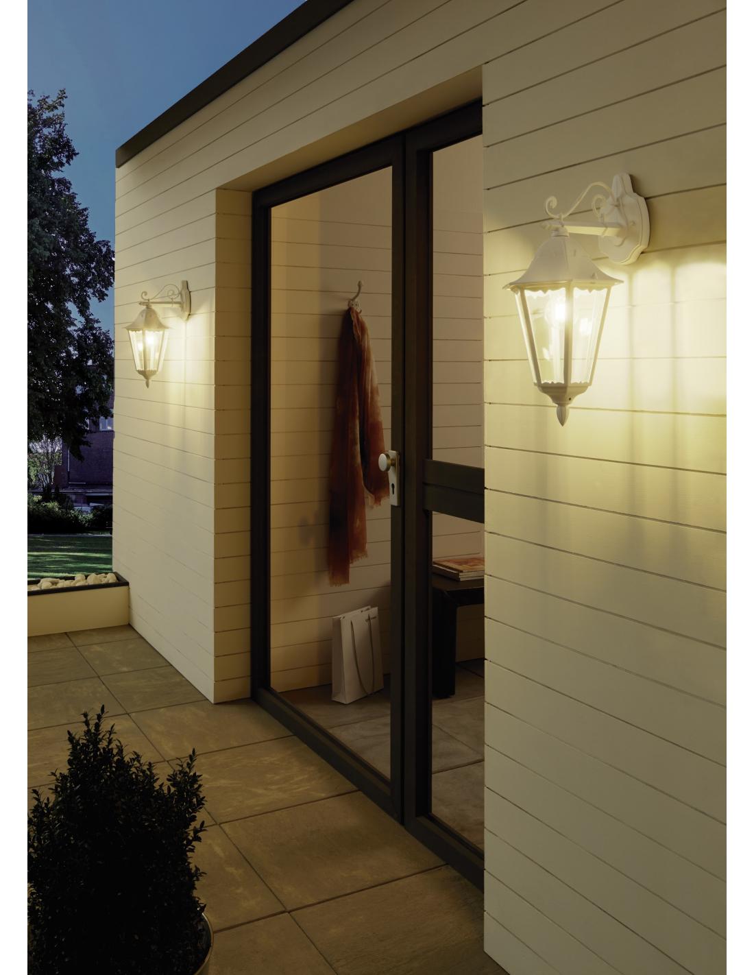 Aplique de pared aluminio blanco IP44 - Eglo Navedo - 5