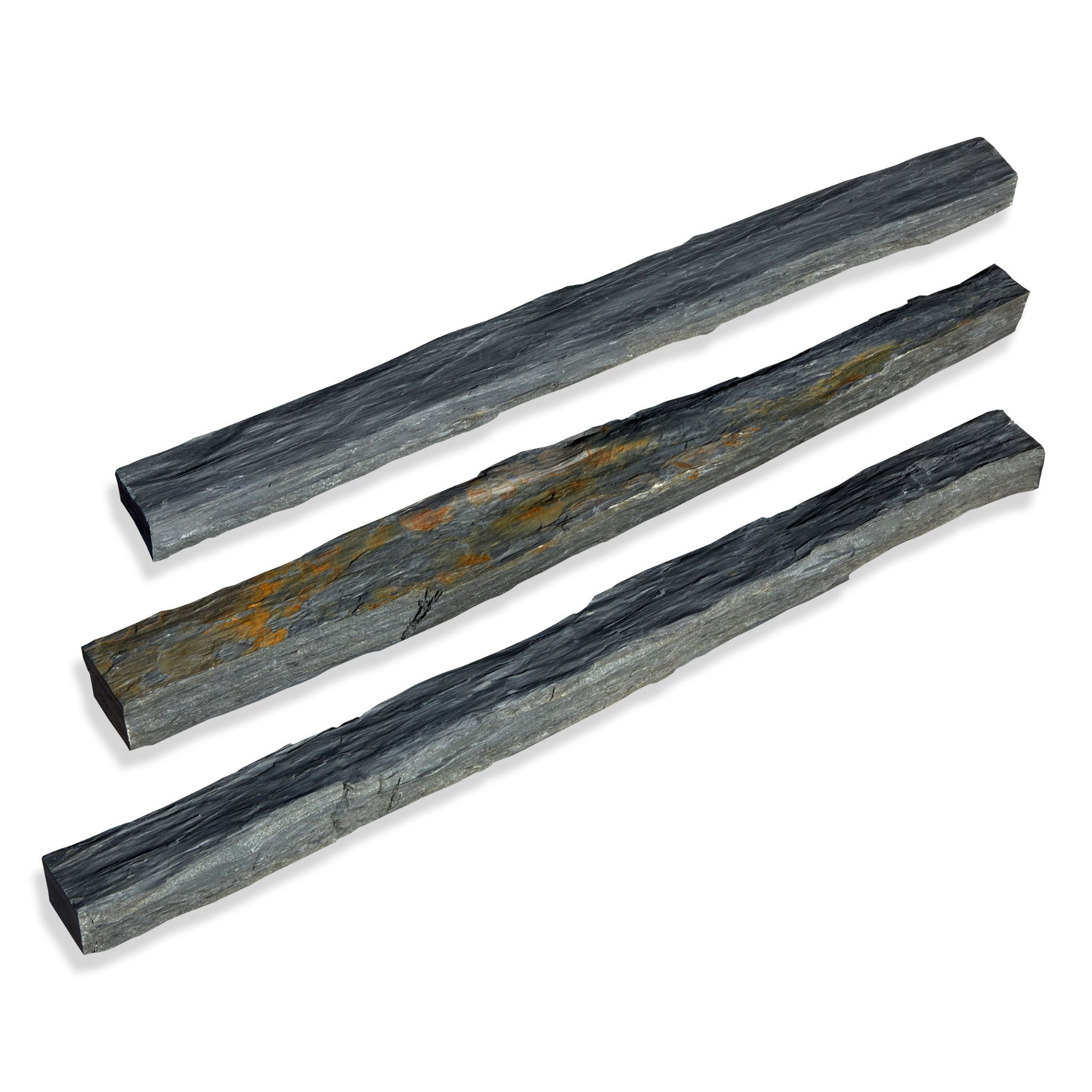 Bordure de jardin Schiste Gris qualité supérieure H.6-10 x L.100 cm (Lot de 20) - RO'MA Nature - 4