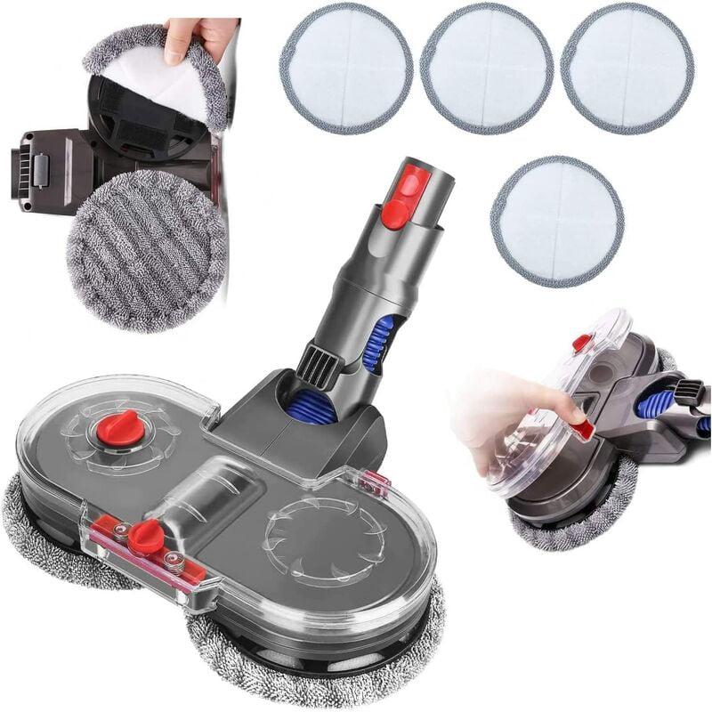 Tête de Vadrouille Electrique pour Dyson V11 V10 V15 V8 V7 Aspirateur Tête de Balai avec Réservoir et 6 Vadrouilles Lavables--TRIMEC - 3