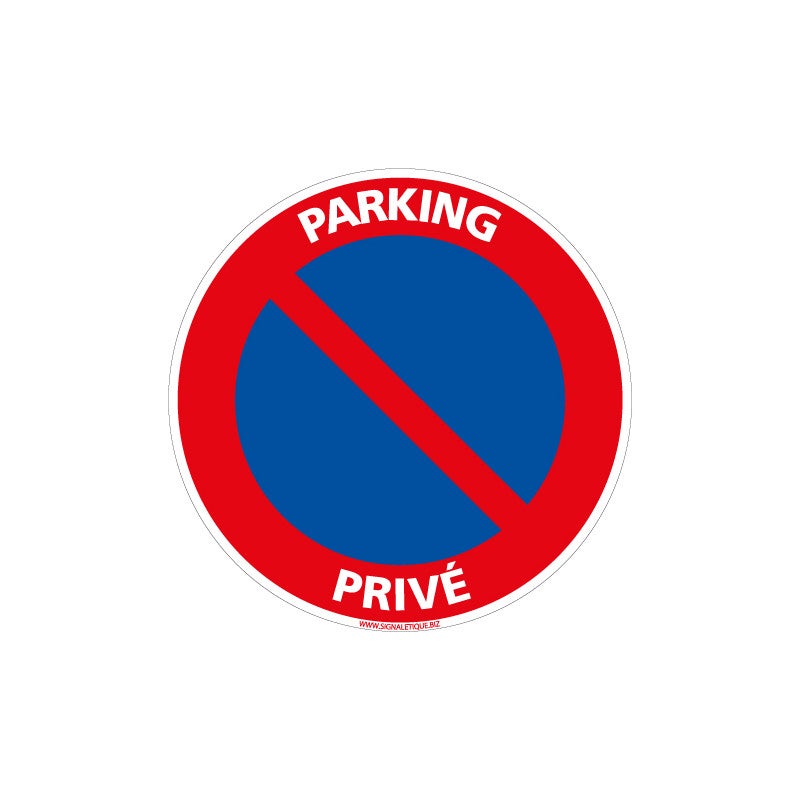 Panneau Parking Privé Défense De Stationner (REFAB052) - Sticker