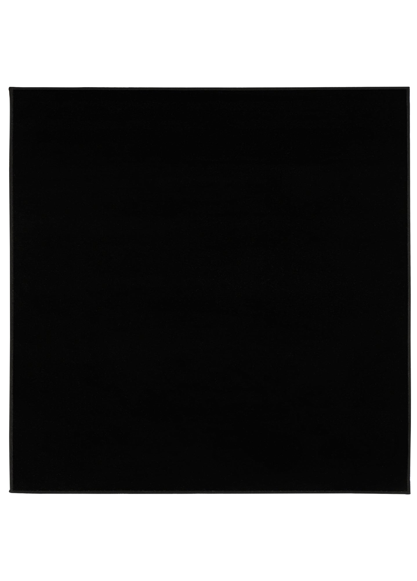 TAPISO Mono Carré Tapis Séjour Poil Court Intérieur Extérieur Moderne Noir Uni OEKO-TEX 250 x 250 cm - 2