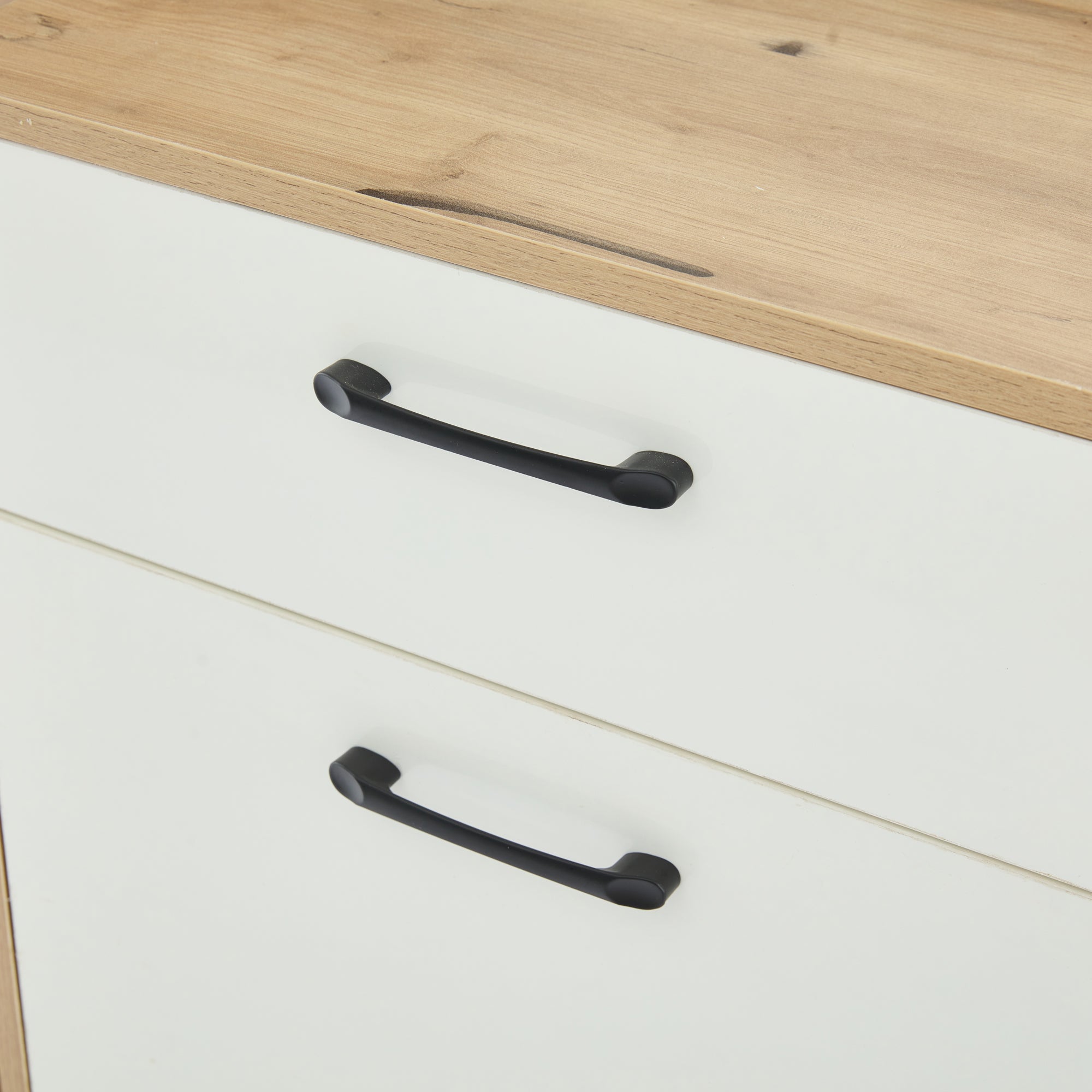 Meuble d'Entrée avec Miroir, Tiroir et 2 Abattants , Surface avec Éclairage , 100x38,5x190 cm , Blanc - 7