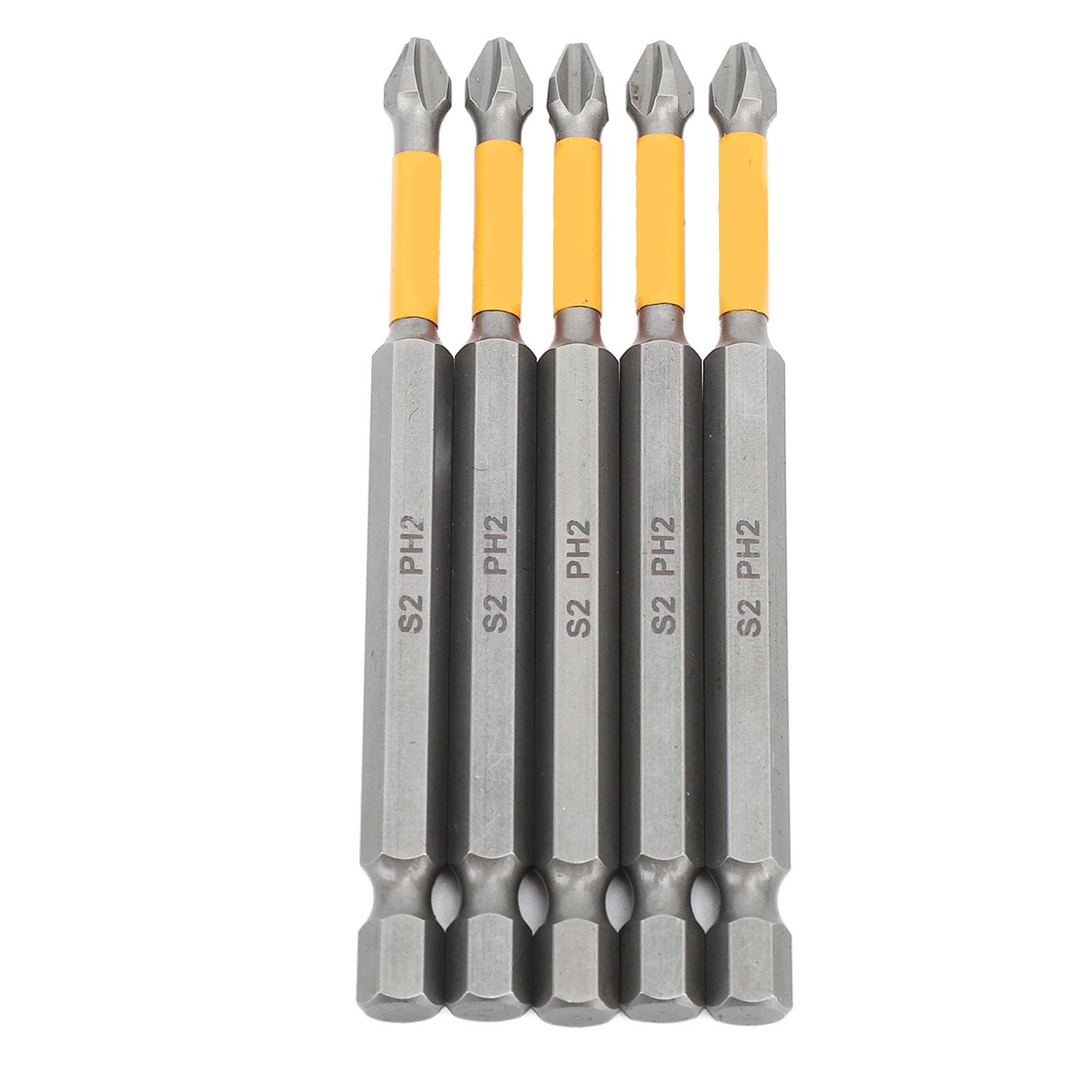 TOURNEVIS,15PCS--Jeu'embouts de tournevis PH2 antidérapants, tige