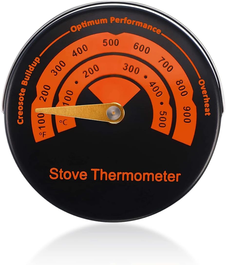 Uniwersalny Termometr Magnetyczny - Do Kuchenki, Piekarnika, Kominka i Grilla - Precyzyjna Kontrola Temperatury