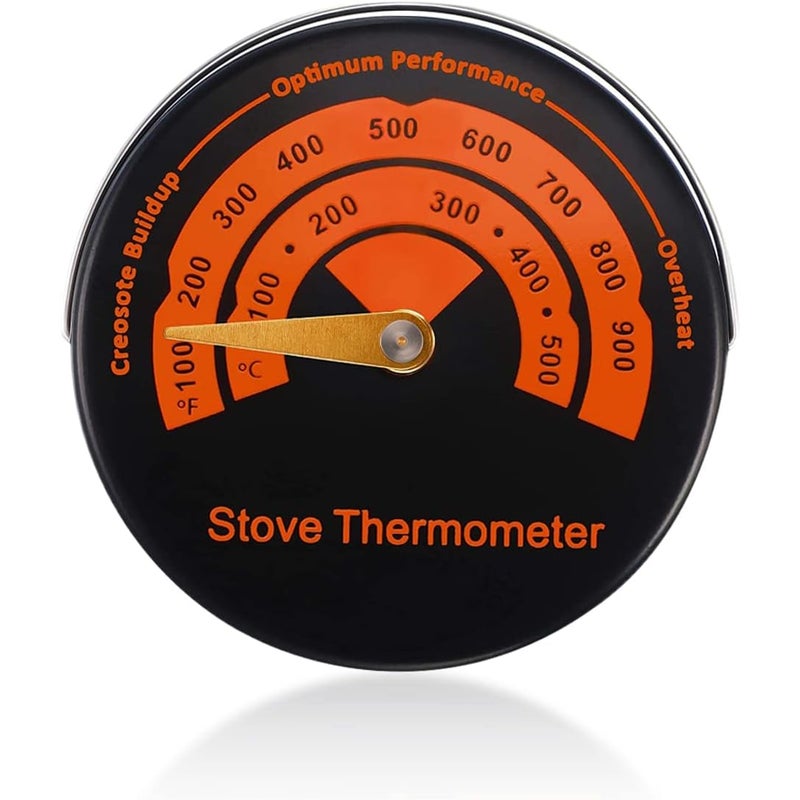 Uniwersalny Termometr Magnetyczny - Do Kuchenki, Piekarnika, Kominka i Grilla - Precyzyjna Kontrola Temperatury