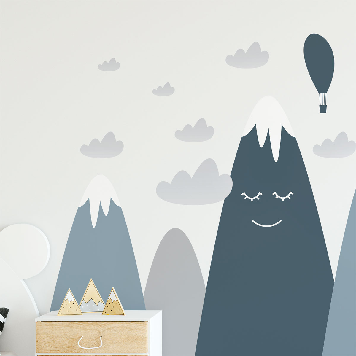 Adesivo bambino di montagna scandinavo boyka - Sticker adesivo - adesivi murali - 60x90cm - 5
