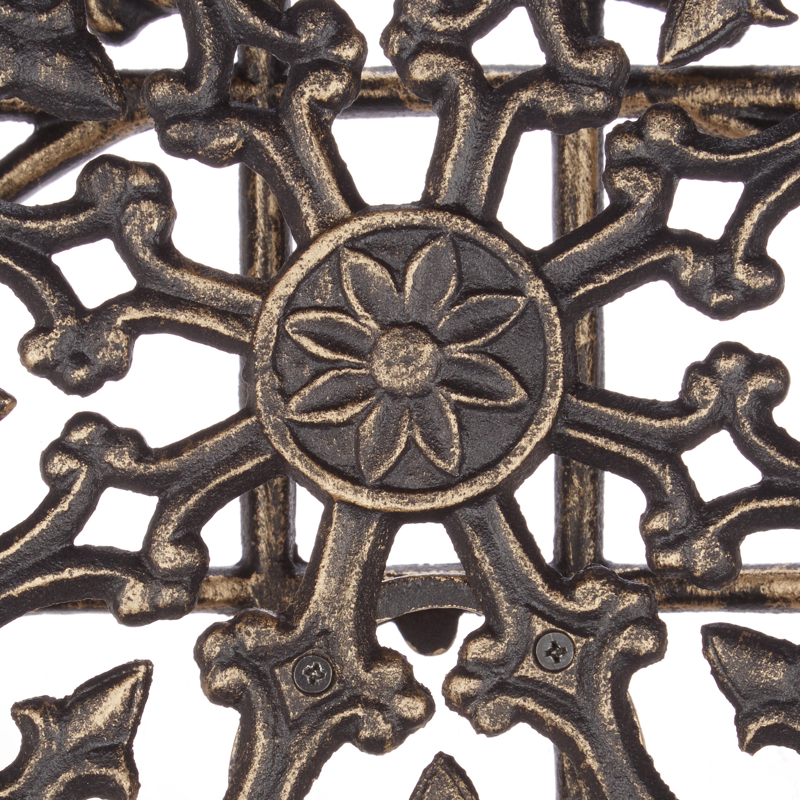 Porte tuyau arrosage support tuyau arrosage fonte fer HxlxP: 50 x 32 x 20 cm, bronze, Relaxdays - 7