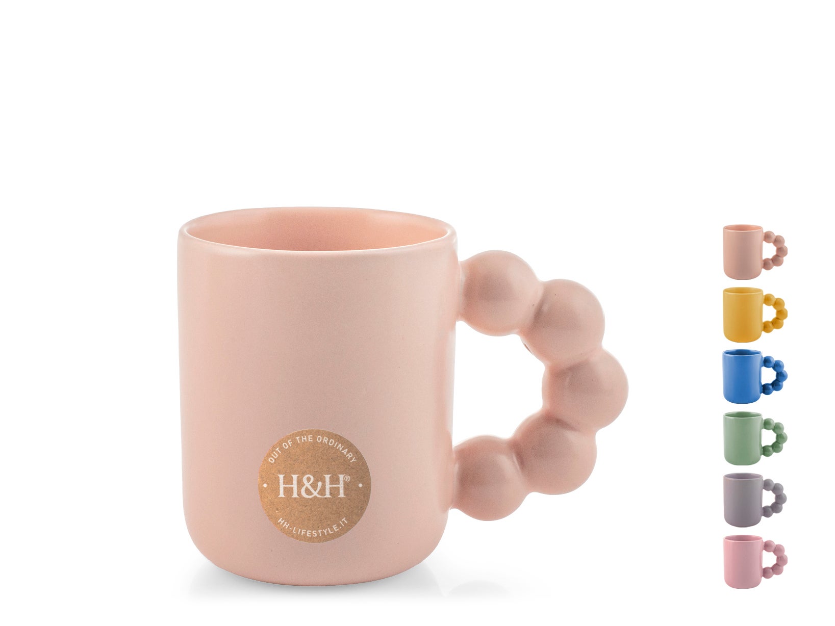 Juego de 6 tazas Pop Up H&H en gres, 290 cc | Leroy Merlin