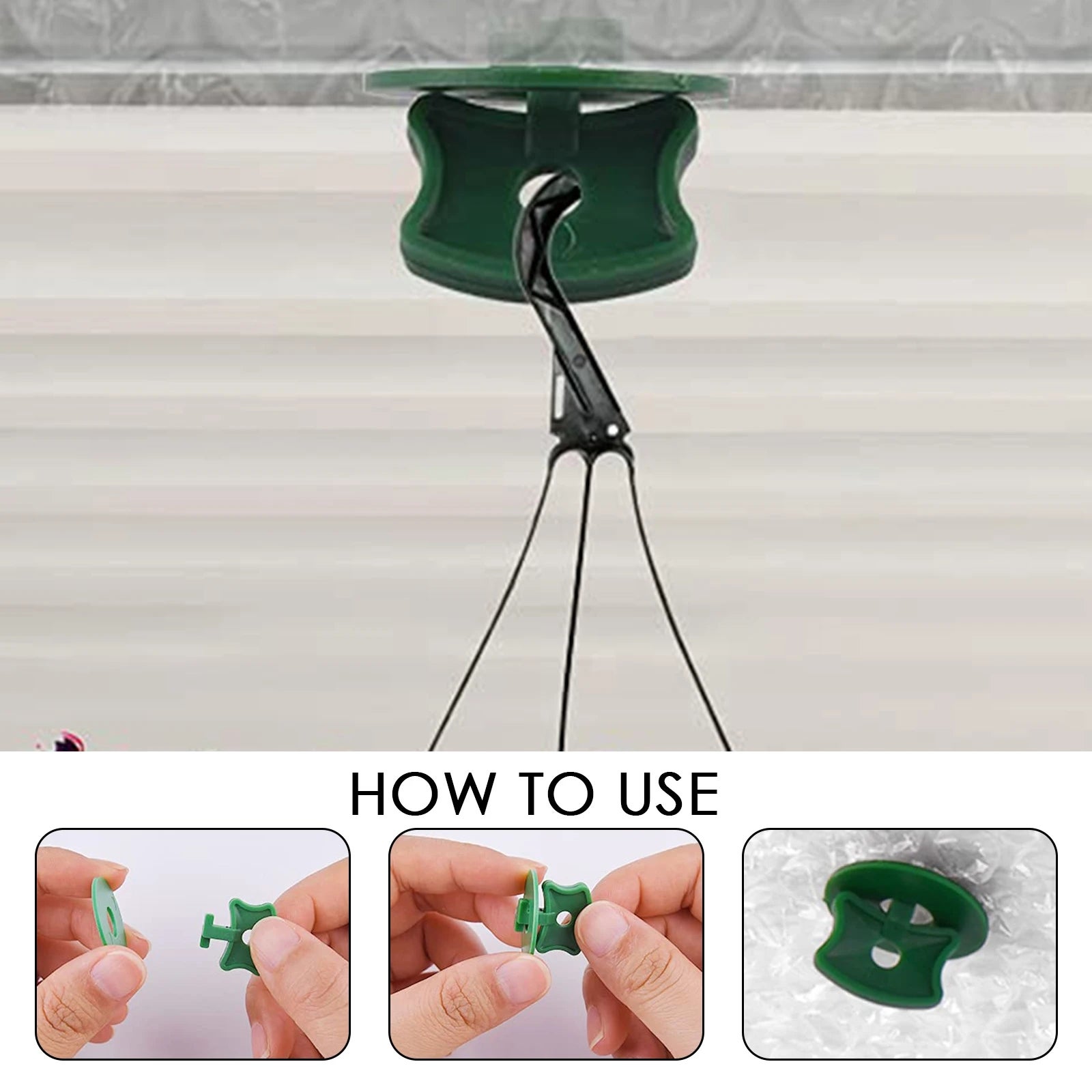 Clips de fixation pour serre en plastique avec rondelles, pour serre en aluminium, filet d'isolation, ombrage (200 pièces) - 3