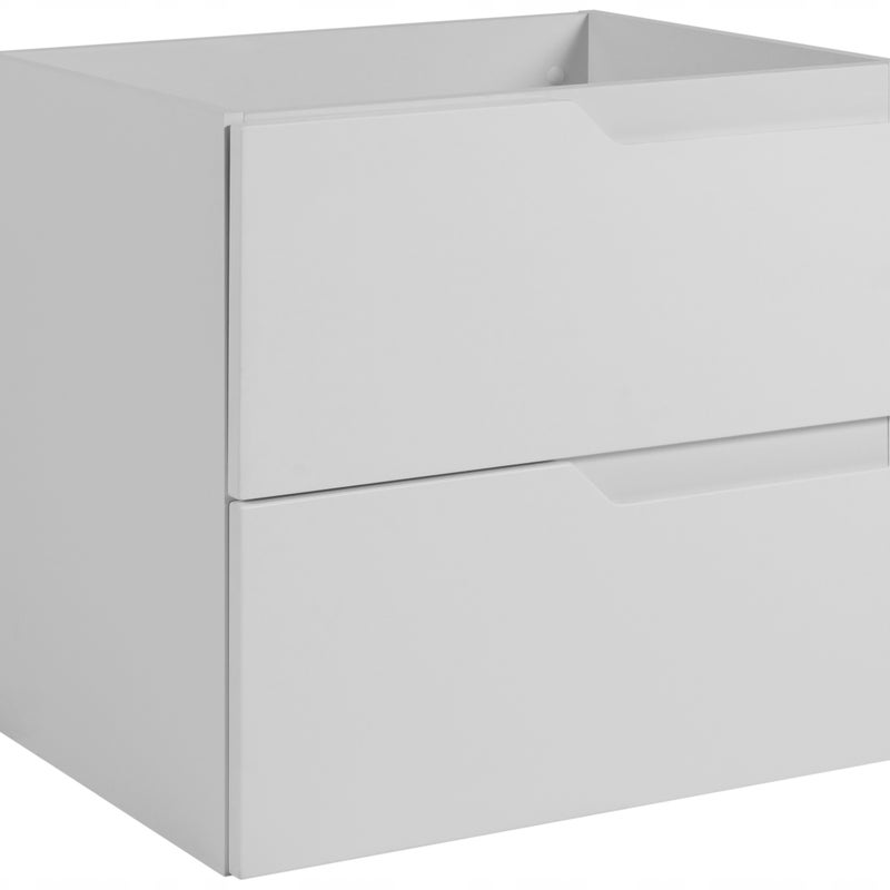 Szafka łazienkowa MODERN 60 cm biała MDF frezowane uchwyty