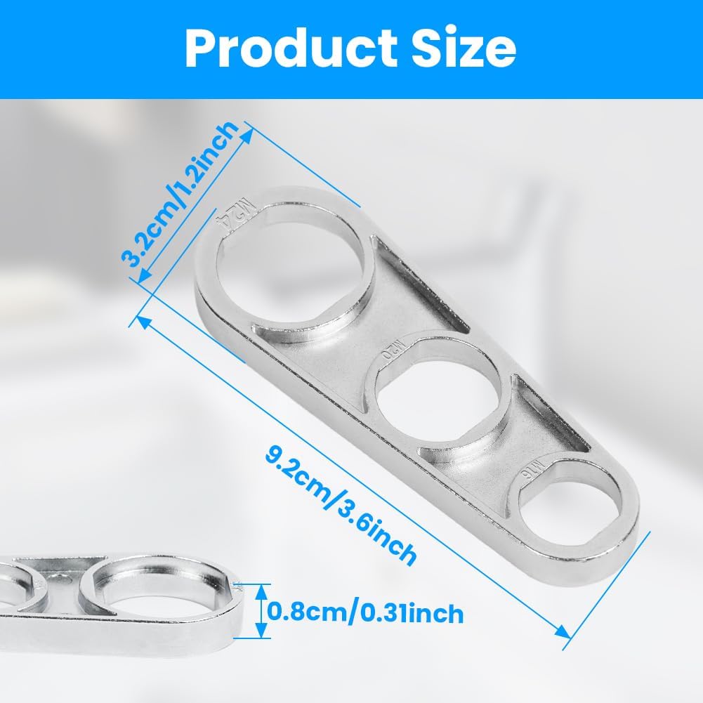 Chiave Aeratore 6 In 1 Per Rubinetti - Con 5 Aeratori Inclusi, Lega Di Zinco, Antiruggine