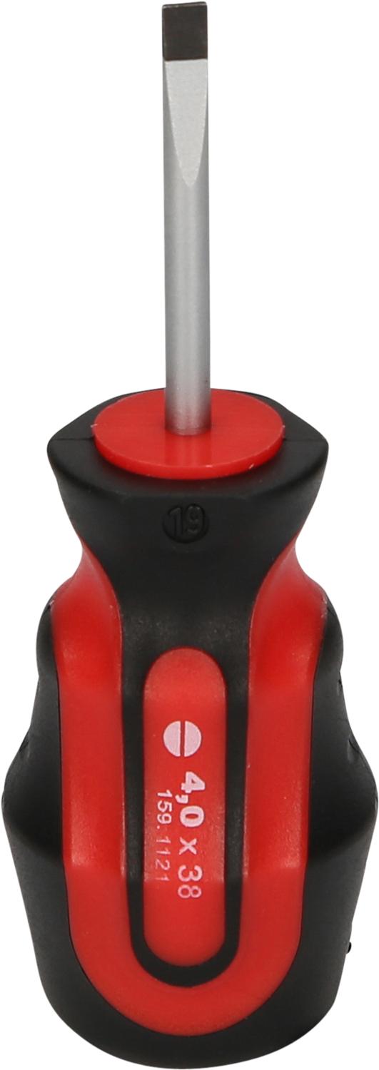 KS TOOLS Tournevis court ERGOTORQUEplus, fente, 4 mm - 2