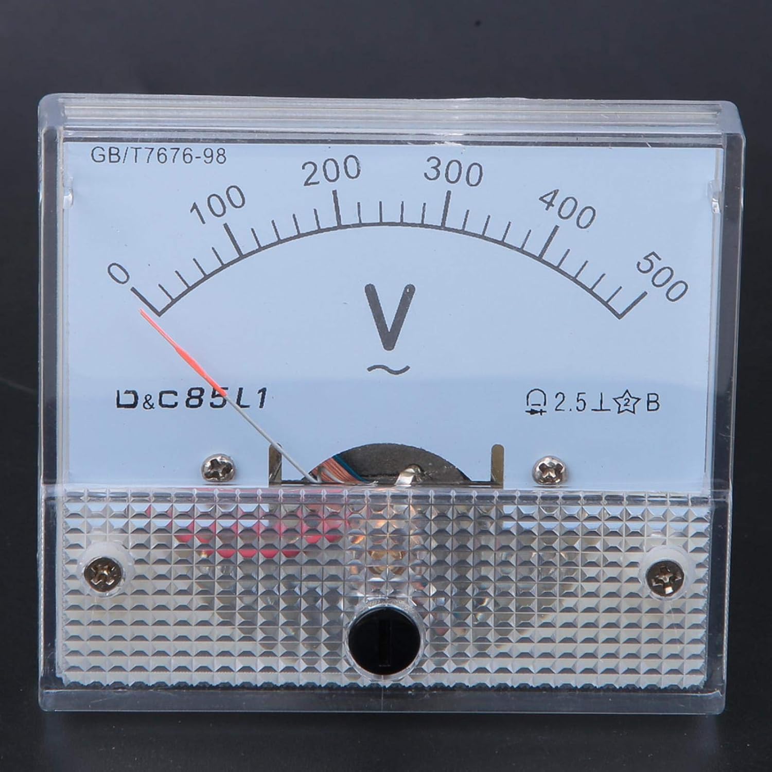 85L1 AC Analog Panel Voltmetro Quadrante Misuratore Di Tensione Puntatore Misuratore 15V 30V 50V 100V 250V 450V 1000V 1 Pz(10V - Foto 4