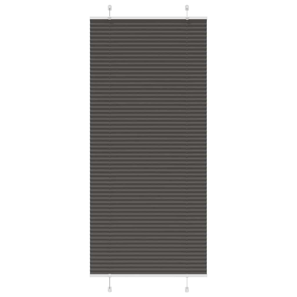 Roleta plisowana czarna 100x200 cm Szerokość tkaniny 99,4 cm vidaXL