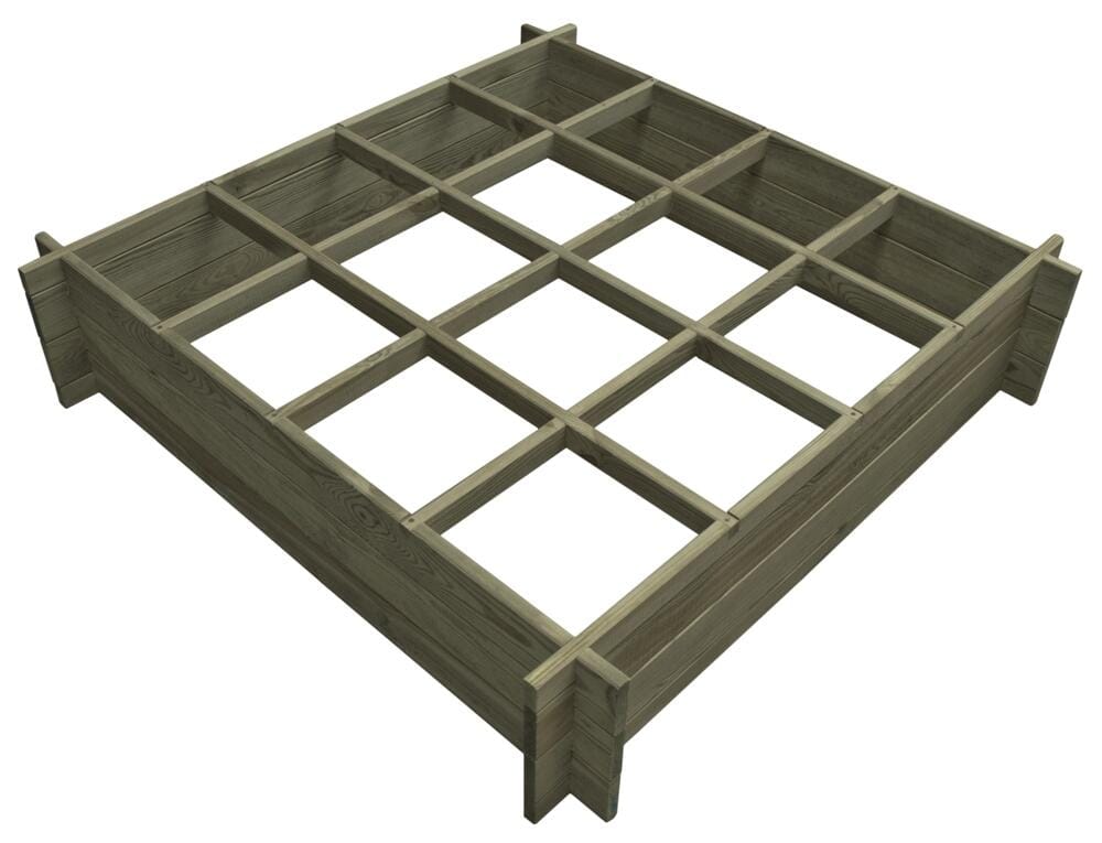 Drewniany warzywniak podwyższony 120x120x27 cm