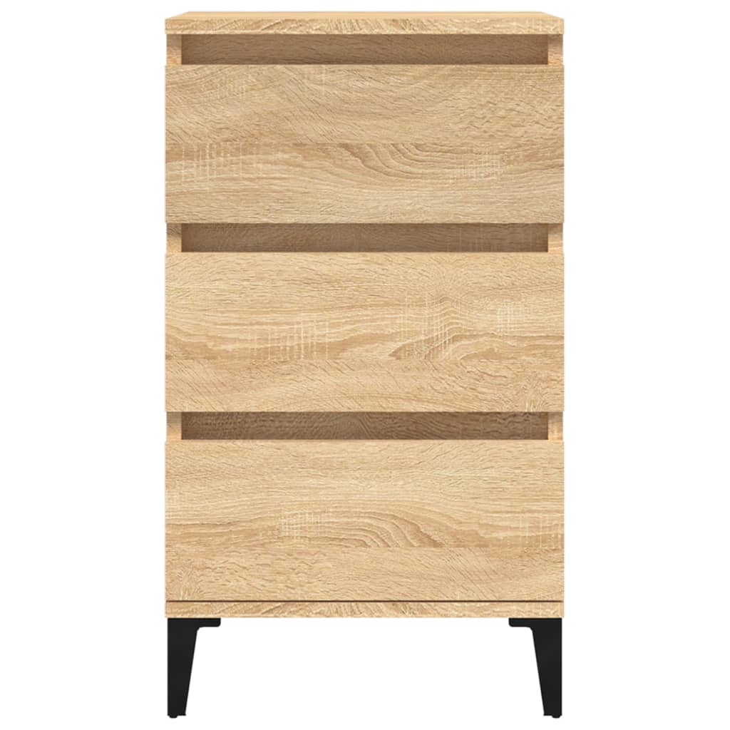 Table de chevet chêne sonoma 40x35x70 cm bois d'ingénierie - 6