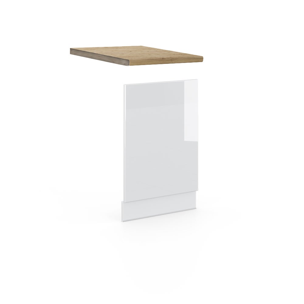 Vicco Panel przedni Fame-Line, Biały wysoki połysk, 45 cm , BP Dąb