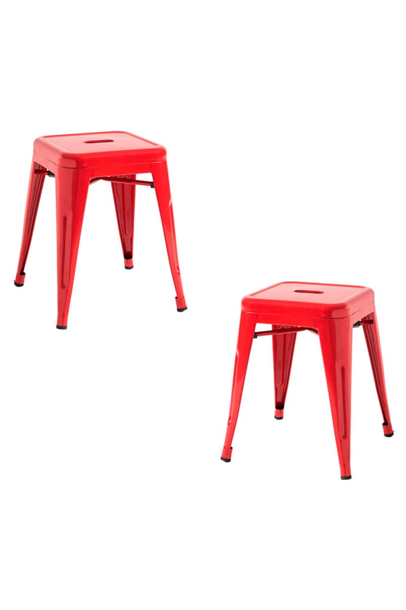 Regalos miguel - packs taburetes pequeños - pack 2 taburetes torix pequeños - rojo