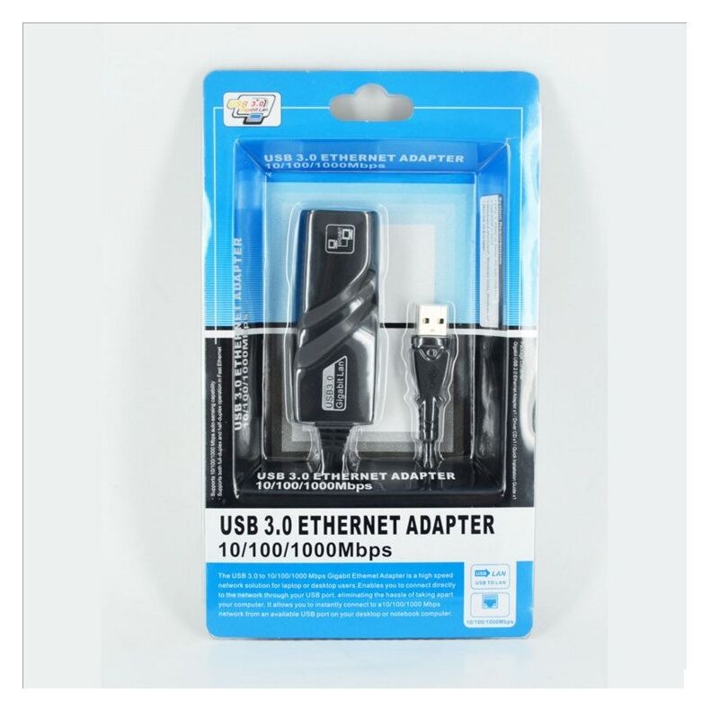 Adaptateur Ethernet USB, prise en charge automatique de la carte réseau MDIX USB3.0 Gigabit vers RJ45, carte réseau USB pour tablette PC externe - 2