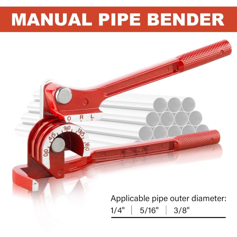 Cintreuse De Tubes 6mm à 180° - Outil De Pliage En Alliage Zinc Et Acier Pour Cuivre, Aluminium Et Inox
