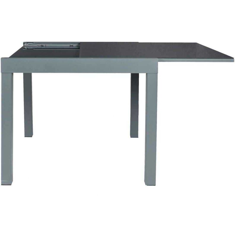 Table D'extérieur - Home Deco Factory - Haria - Extensible - Gris - 80 X 80 X 160 Cm - 6